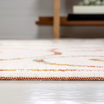 Danae Classic Cottage Filigree Scroll Reversible Machine-Washable Indoor/Outdoor Area Rug - JONATHAN Y